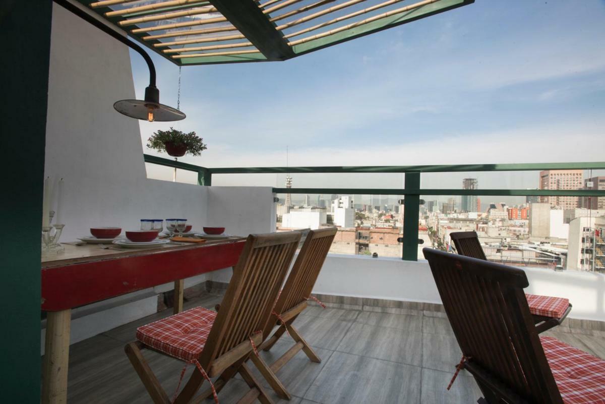 Duplex/Terraza Privada En Corazon Centro Historico Daire Meksika Dış mekan fotoğraf